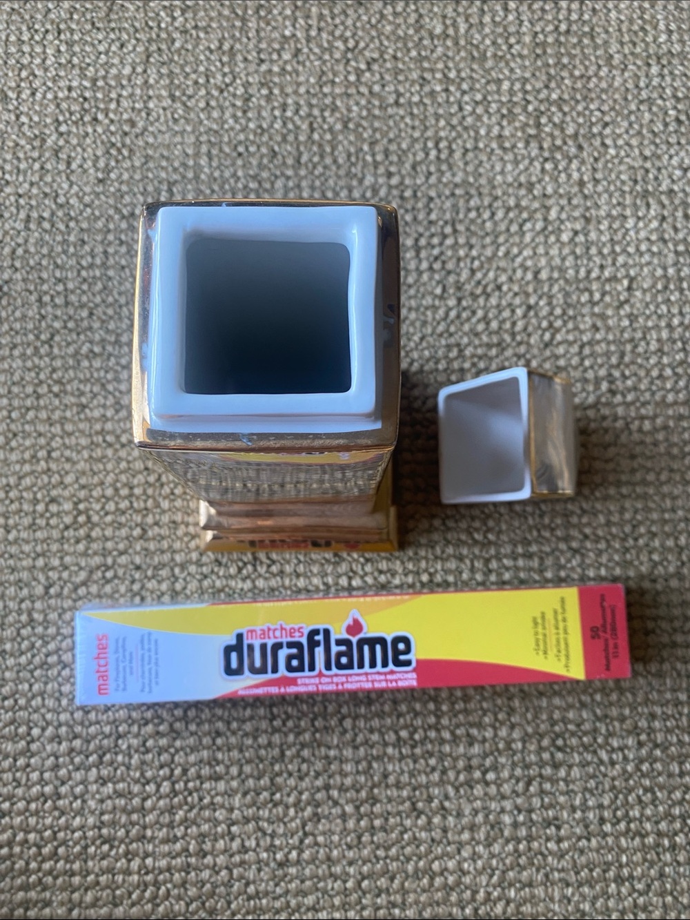 Jonathan Adler - Obelisk Fireplace Match Box - Picture 5 of 6